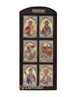 Σύνθεση 6 εικόνων με μεταλλικό πλαίσιο