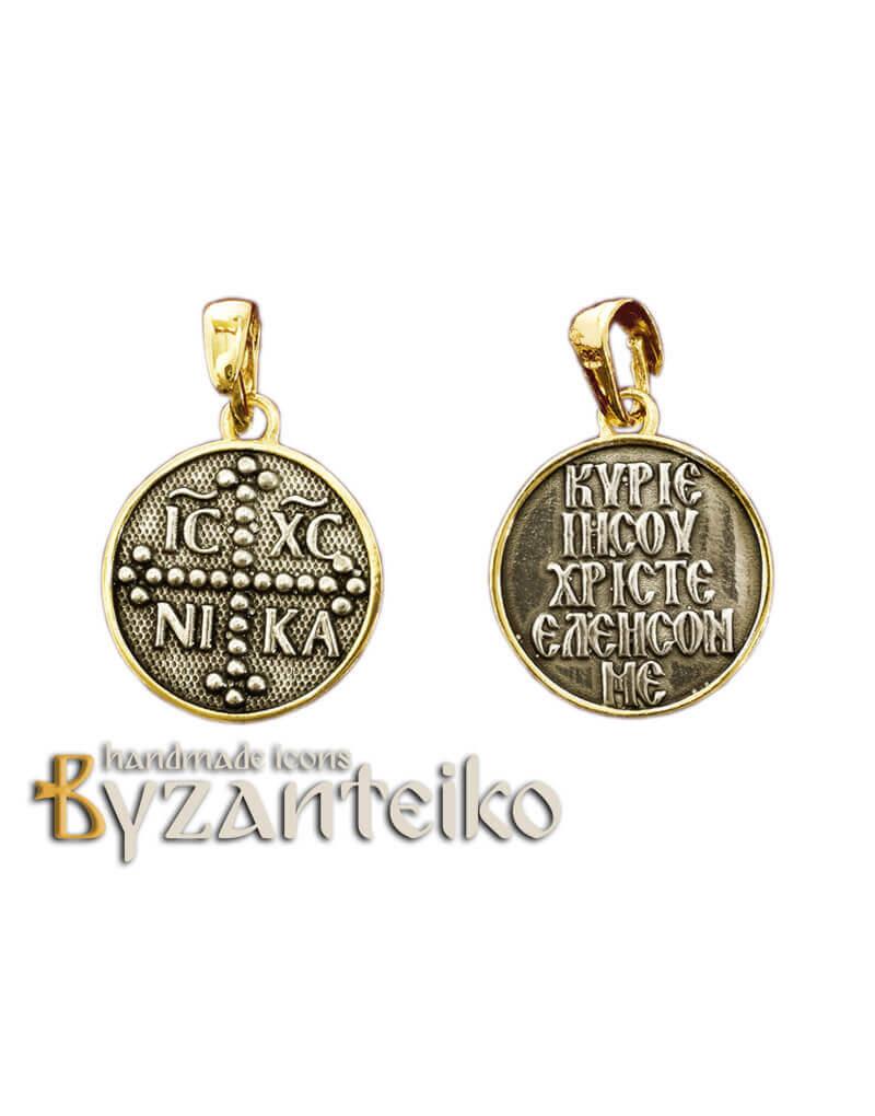 9336d18145-a.jpg Gold plated Constantinato IC XC NIKA - Image 1