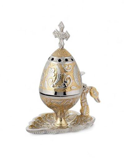 House censer bicolour with saucer