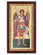 Αρχάγγελος Μιχαήλ χειροποίητη εικόνα σε κορνίζα Byzanteiko Mount Athos Archangel Michael