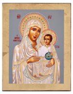 Παναγία Ιεροσολυμίτισσα χειροποίητη εικόνα Byzanteiko Mount Athos Theotokos of Jerusalem