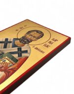 άγιος βαρνάβας ο απόστολος χειροποητη ξύλινη εικόνα με φύλλα χρυσού- handmade icon byzanteiko saint barnabas the apostle