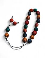 κομπολόι αρωματικό μοσχοκάρυδο πολύχρωμο byzanteiko mount athos komboloi aromatic nutmeg