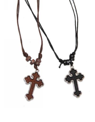 Σταυρός Λαιμού Ξύλινος - Wooden cross necklace
