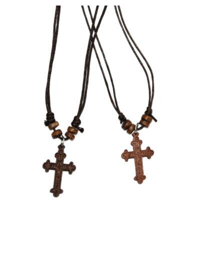 Σταυρός Λαιμού Ξύλινος - Wooden cross necklace