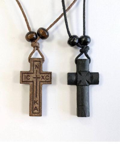 Σταυρός Λαιμού Ξύλινος - Wooden cross necklace