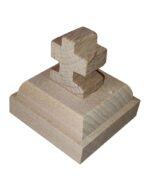 Σφραγίδα προσφόρου τετράγωνη 4,5cm ICXC NIKA - Image 3