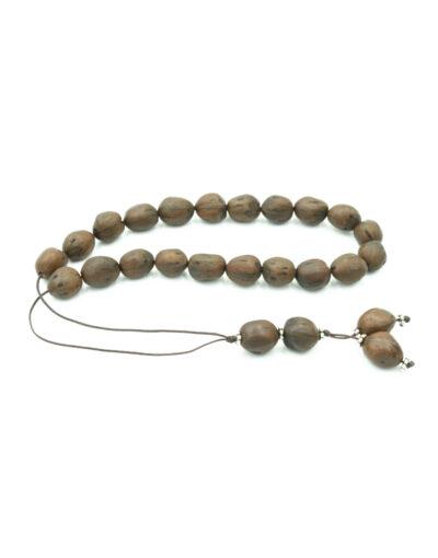 κομπολόι αρωματικό μοσχοκάρυδο komboloi aromatic nutmeg byzanteiko 3- σκούρο καφέ