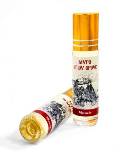 μύρο αγίου όρους - άρωμα αθωνικό - byzanteiko - myrrh oil athonian handmade mount athos