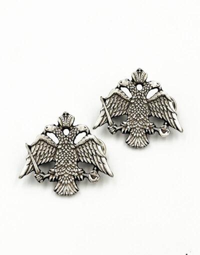 καρφίτσα πέτου δικέφαλος αετός 4χ4,5 -byzanteiko - lapel pin double-headed eagle byzantine
