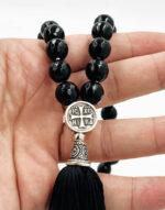 Προσευχητάρι 33άρι από ημιπολύτιμες χάντρες Αχάτη - Image 3