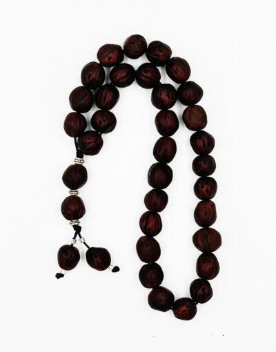 προσευχητάρι 33άρι κομπολόι αρωματικό μοσχοκάρυδο prayer rope komboloi aromatic nutmeg byzanteiko μπορντώ