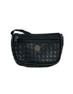 πορτοφόλι τσαντάκι χειρός μαύρο δερματίνη με χριστόγραμμα 11χ16cm με 2 θήκες - byzanteiko - wallet handbag black with two cases mount athos 2