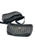 πορτοφόλι τσαντάκι χειρός μαύρο δερματίνη με χριστόγραμμα 11χ16cm με 2 θήκες - byzanteiko - wallet handbag black with two cases mount athos 21