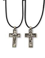 Silver Plated Neck Cross (Jesus Christ - Baptism) 4*2.2 cm - Image 4