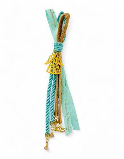 γούρι γαλάζιο άγγελος 2025 - byzanteiko - charm 2025 light blue angel