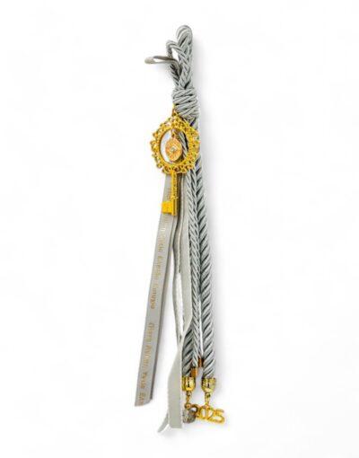 γούρι γκρι κλειδί 2025 - byzanteiko - charm 2025 grey key