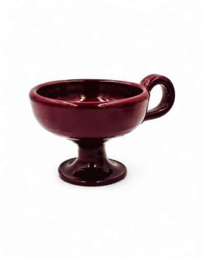 θυμιατό κεραμικό κόκκινο- byzanteiko - incense burner red