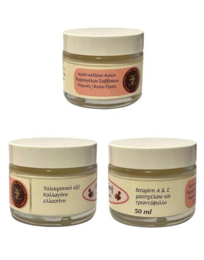 αντιρυτιδική κρέμα 50ml ιερό κελί αρχαγγέλων άγιον όρος- byzanteiko anti-wrinkle cream mount athos 1