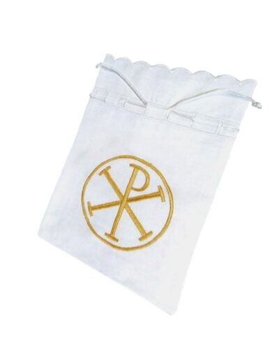 θήκη αντίδωρου βαμβακερή άγιον όρος χριστόγραμμα- byzanteiko holy prosphora bag cotton antidoron mount athos christogram