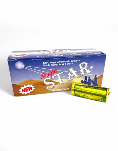 καρβουνάκια θυμιάματος star 33mm incense charcoal star 33mm - byzanteiko κουτί