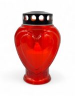 Ηλεκτρικό Κερί Αφιέρωσης Καρδιά Κόκκινη – Με Διακόπτη On-Off 150 ημερών - electric memorial candle red heart metallex 2