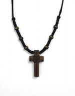 ξύλινος αγιορείτικος σταυρός λαιμού byzanteiko mount athos athonite wooden neck cross