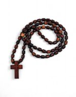αγιορείτκος ξύλινος σταυρός λαιμού σκαλιστός χειροποίητος byzanteiko mount athos handcrafted athonite wooden cross necklace elegant beads