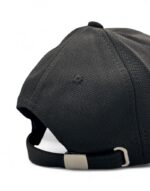 καπέλο υφασμάτινο μαύρο με velcro - byzanteiko - black fabric hat with velcro patch panel- 1