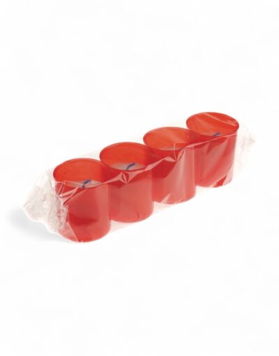κεριά αφιέρωσης 10B σετ 4 τμχ memorial candles 10b set of 4 candil byzanteiko red