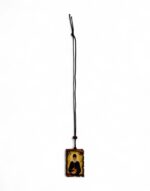 κρεμαστό φυλαχτό αυτοκινήτου πάπυρος παναγία επτάσπαθη άγιος χριστόφορος byzanteiko- Car Hanging Amulet – Scroll with saint paisios the athonite & Saint Christopher 2