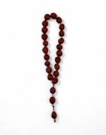 προσευχητάρι κρεμαστό αρωματικό μοσχοκάρυδο 21 χάντρες με σταυρό καφέ byzanteiko hanging prayer rope 21 beads aromatic nutmeg with cross brown