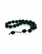 προσευχητάρι κρεμαστό αρωματικό μοσχοκάρυδο 21 χάντρες με σταυρό πράσινο byzanteiko hanging prayer rope 21 beads aromatic nutmeg with cross green 1