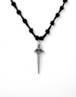 33 knot neck prayer rope komboskini necklace pendant sword Taxiarchis of Mantamados κομποσχοίνι λαιμού 33άρι με σπαθί του ταξιάρχη μανταμάδου