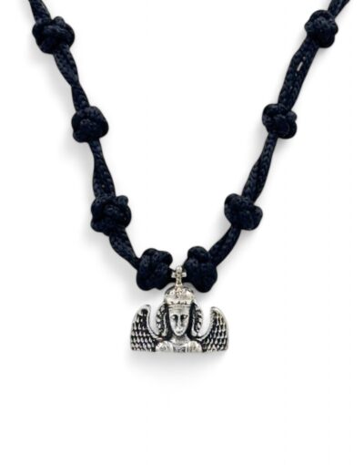 33 knot neck prayer rope necklace komboskini pendant Taxiarchis of Mantamados κομποσχοίνι λαιμού 33άρι μενταγιόν ταξιάρχης μανταμάδου 30
