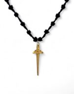 33 knot neck prayer rope necklace komboskini pendant sword Taxiarchis of Mantamados κομποσχοίνι λαιμού 33άρι με σπαθί του ταξιάρχη μανταμάδου 31