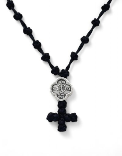 mount athos prayer rope necklace 33 knots byzanteiko  athonite αγιορείτικο κομποσχοίνι λαιμού 33άρι ευλογών