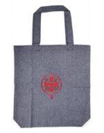 fabric athonite bag with embroidered ic xc nika byzanteiko mount athos υφασμάτινη τσάντα αγιορείτικη τζιν κόκκινο