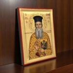 άγιος δημήτριος γκαγκαστάθης ο εκ πλατάνου τρικάλων byzanteiko handmade icons Saint Demetrius gagastathis