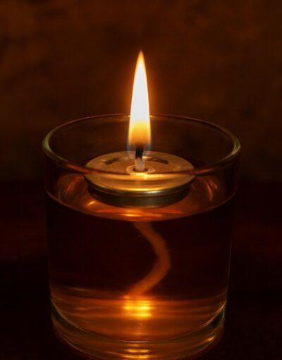 καντηλήθρα αβύθιστη μεταλλικη ασημί byzanteiko non-sinking wick holder metal silver