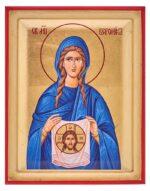 Αγία Βερόνικα χειροποίητη εικόνα Byzanteiko handmade icon Saint Veronica