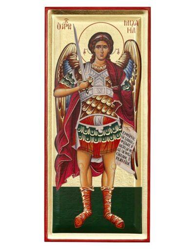 Αρχάγγελος Μιχαήλ ένσκαπτη με φύλλα χρυσού- Byzanteiko Archangel Michael-oloswmi-enskaptes