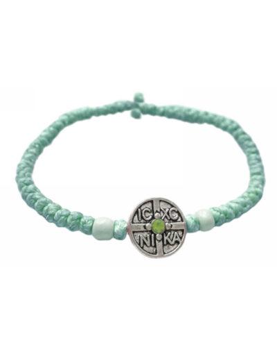 ΚΟΜΠΟΣΚΟΙΝΙ ΧΕΙΡΟΣ ΤΥΡΚΟΥΑΖ-ICXCNIKA-HAND ROPE TURQUOISE