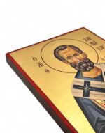 άγιος βαρνάβας ο απόστολος χειροποητη ξύλινη εικόνα με φύλλα χρυσού- handmade icon byzanteiko saint barnabas the apostle