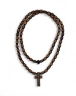 ξύλινος σταυρός λαιμού χειροποίητος αγιορείτικος με κόμπους -byzanteiko wooden neck cross handmade mount athos with knots