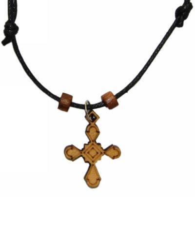 Σταυρός Λαιμού Ξύλινος-Wooden Cross Necklace