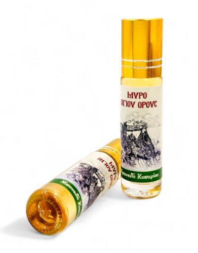 μύρο αγίου όρους - άρωμα μπουκέτο κυπαρίσσι - byzanteiko - myrrh oil cypress bouquet handmade mount athos