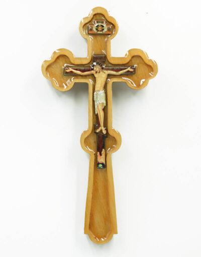 Σταυρός ευλογίας ξύλινος με υγρό γυαλί 2 wooden blessing cross with liquid glass mount athos
