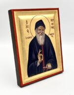 Άγιος Πορφύριος ο Καυσοκαλυβίτης - χειροποίητη εικόνα handmade icon byzanteiko Mount Athos - Saint Porphyrios Kaysokalivitis 1