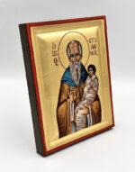 Άγιος Στυλιανός - χειροποίητη εικόνα handmade icon byzanteiko Mount Athos - Saint Stylianos 1